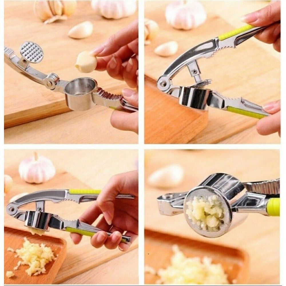 Stainless steel garlic masher for kitchen
